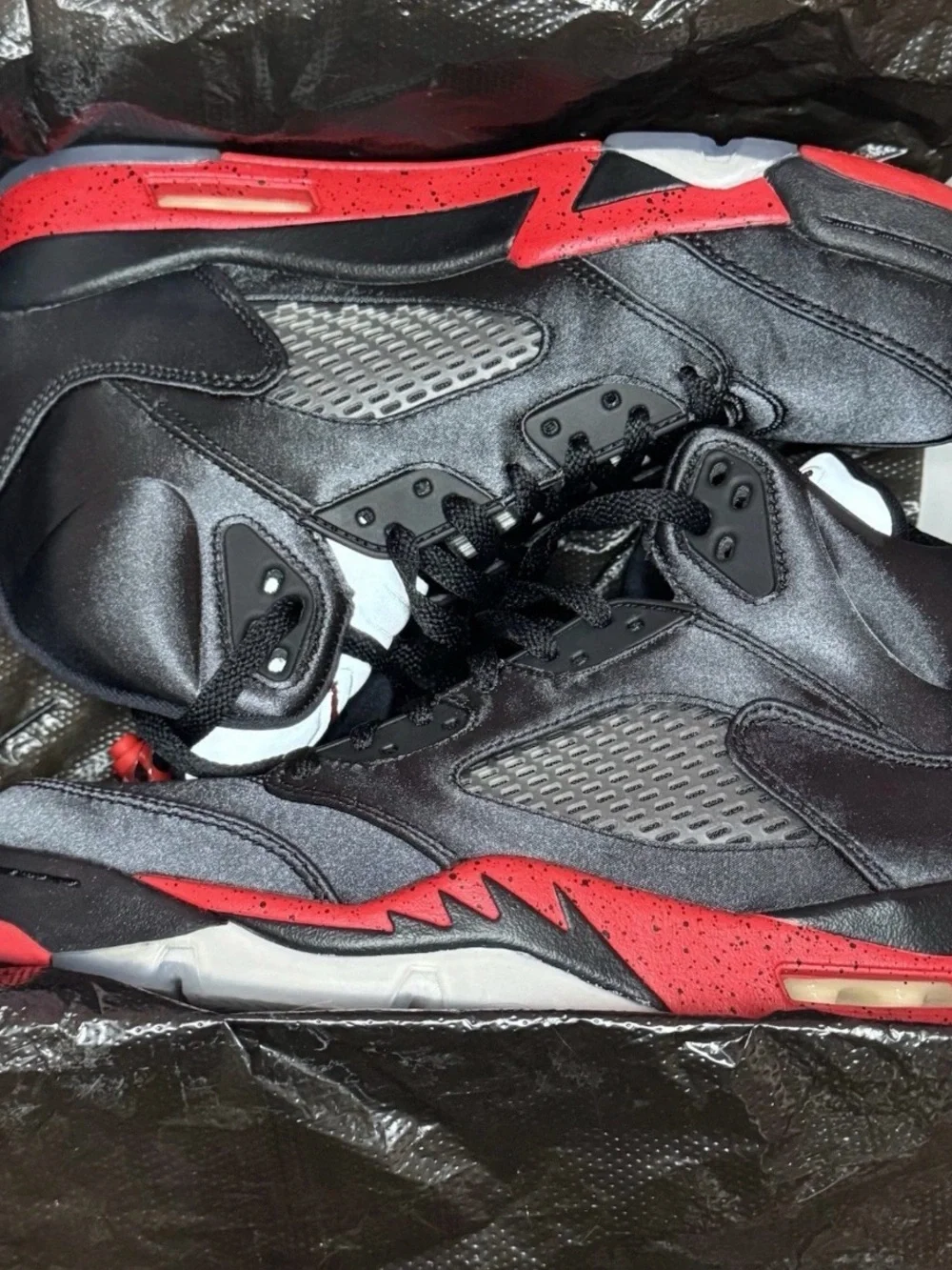 Air Jordan Retro 5 Black and Red Men's Basketball Sneakers 2018
